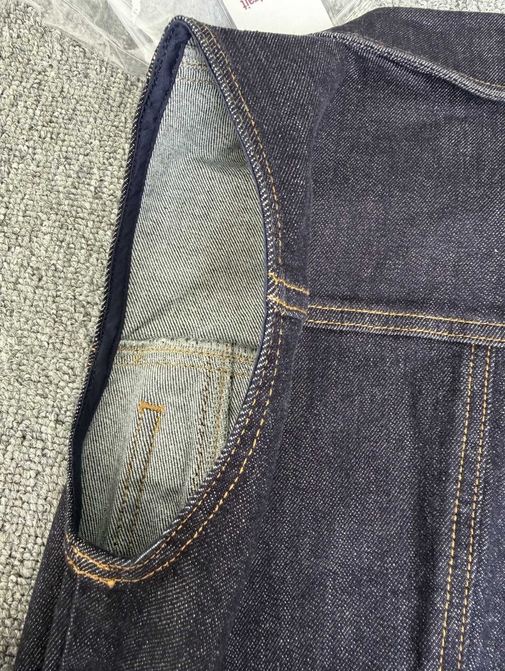 Self Portrait Indigo Denim Flared Mini Dress - Picture 11 of 14